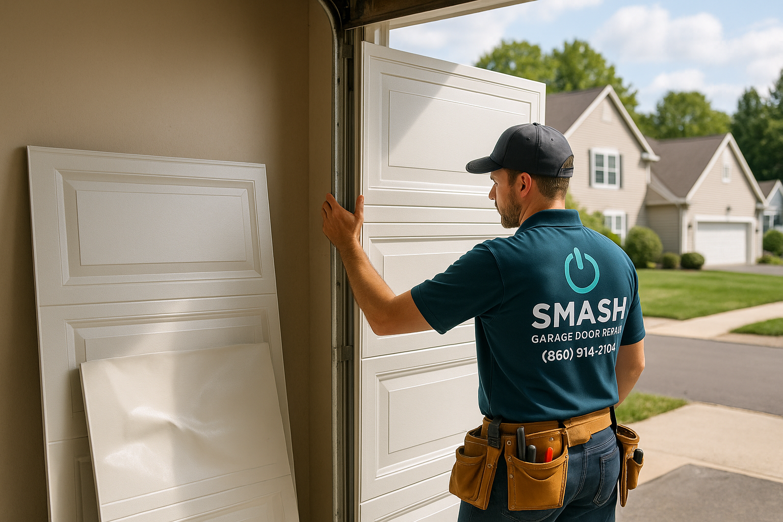Garage Door Panel Replacement in Berlin